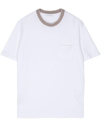 Cruciani Klassisches T-Shirt - Weiß