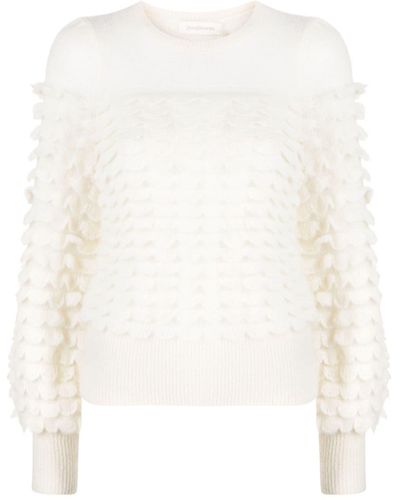 Zimmermann Luminosity 3d-knitted Sweater - White