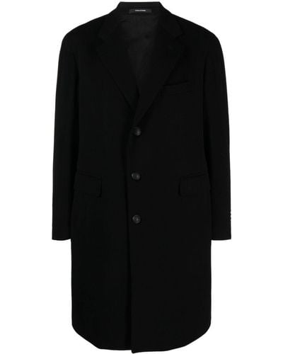 Tagliatore Manteau boutonné à détail de broche - Noir