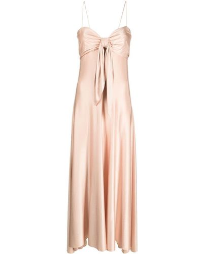 Alexandre Vauthier Jurk Met Strikdetail - Roze