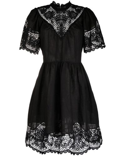 Ulla Johnson Tallulah Lace-detail Dress - Black
