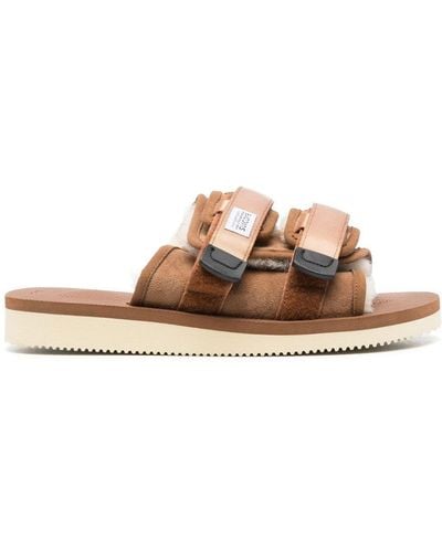 Suicoke Moto-mab Touch-strap Sandals - Brown