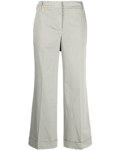 Jacob Cohen Wide-leg Cropped Pants - Grey