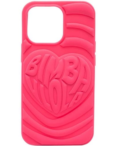 Bimba Y Lola Logo-embossed Iphone 13 Pro Case - Pink