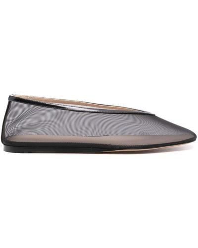Le Monde Beryl Luna Mesh Ballerina Shoes - Grey