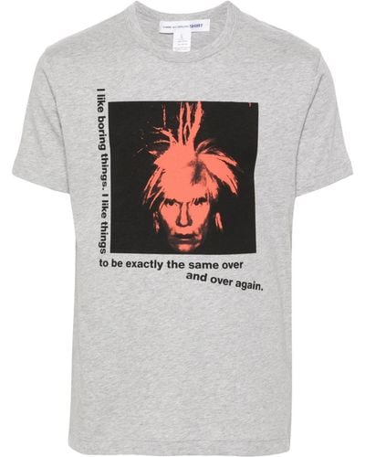 Comme des Garçons Andy Warhol T-Shirt - Grau