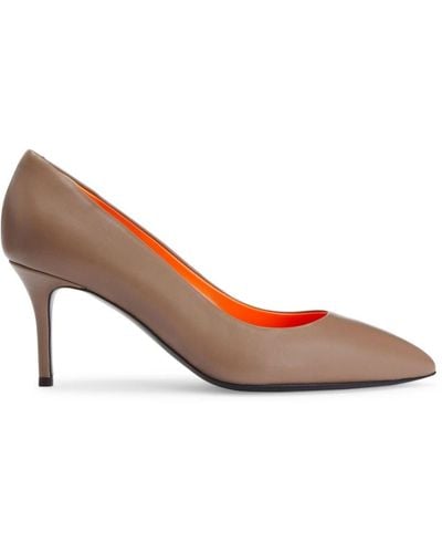 Giuseppe Zanotti Lucrezia 70mm Leather Court Shoes - Brown