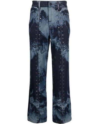 Feng Chen Wang Straight Jeans - Blauw
