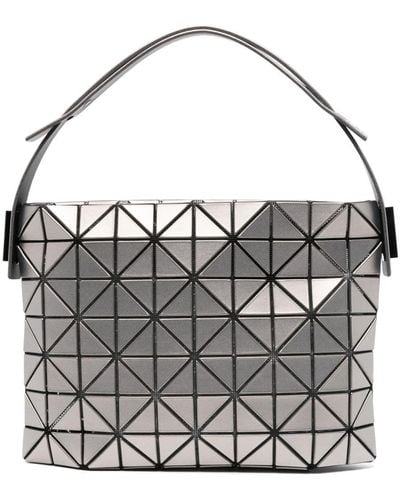Bao Bao Issey Miyake Geometric-panelled Mesh Shoulder Bag - Grey