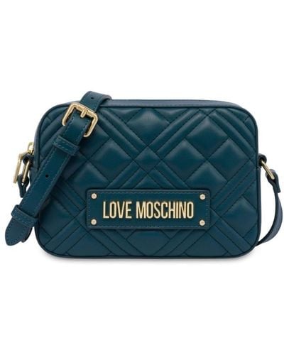 Love Moschino Faux-leather Cross Body Bag - Blue