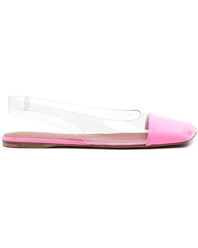 AMINA MUADDI Ane Square-toe Ballerina Shoes - Pink