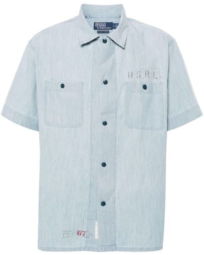 Polo Ralph Lauren Short Sleeve-Sport Shirt - Blue