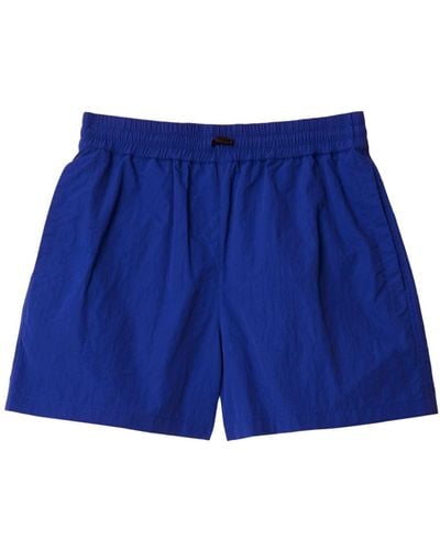 Burberry Shorts Met Applicatie - Blauw