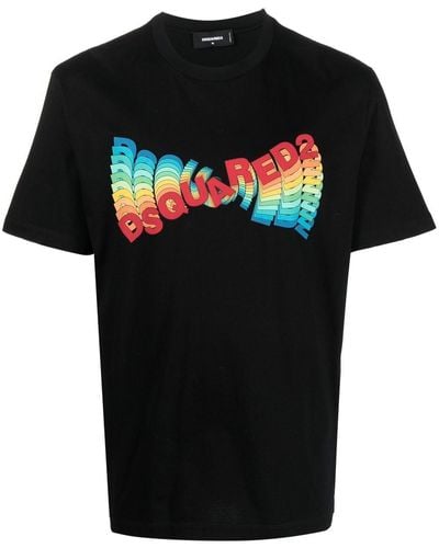 DSquared² Logo-print Short-sleeve T-shirt - Zwart