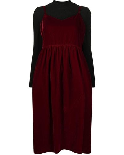 B+ AB Midi-jurk Met Strikdetail - Rood