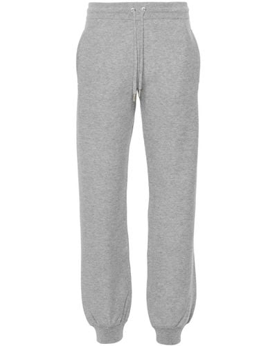 Versace Drawstring Knitted Track Pants - Gray