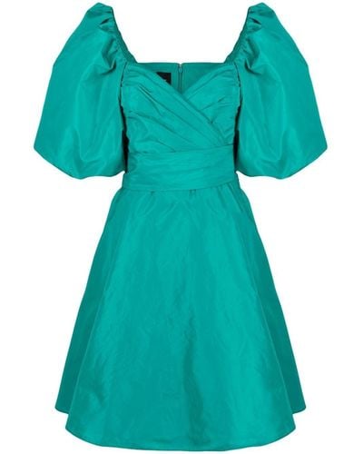 Pinko Puff-sleeve Flared Dress - Blue