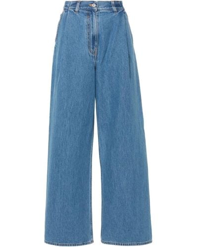 Givenchy 4g-motif Cotton Jeans - Blue