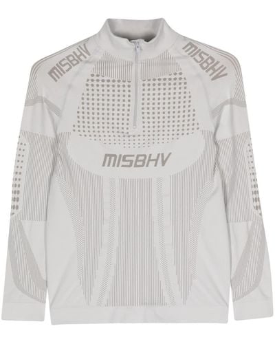 MISBHV Logo-jacquard Performance Top - Grey