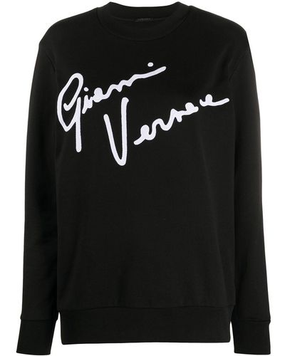 Versace Sweater Met Ronde Hals - Zwart