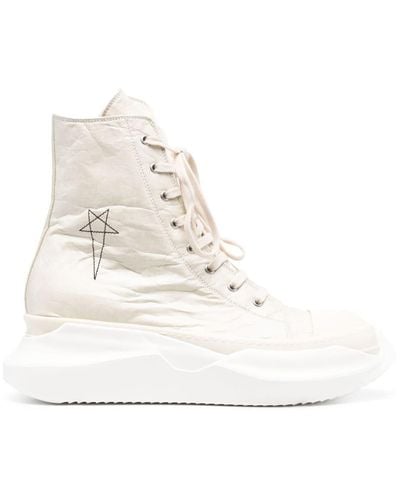 Rick Owens Adfu Abstract Lace-up Sneakers - White