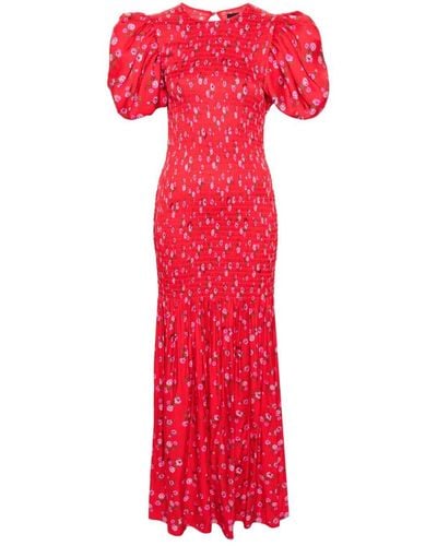 ROTATE BIRGER CHRISTENSEN Floral-print Dress - Red