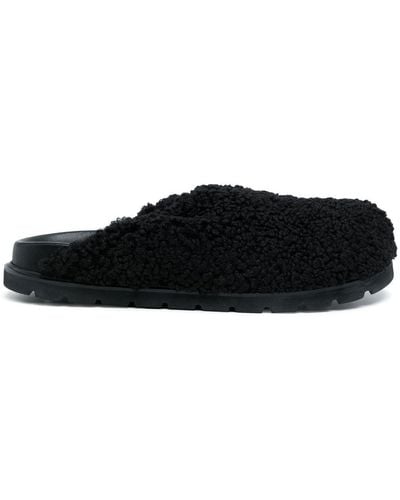 Reike Nen Faux-fur Slip-on Loafers - Black
