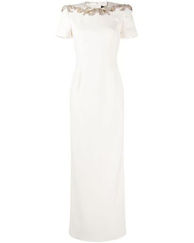 Jenny Packham Lana Kleid mit Kristallverzierung - Weiß