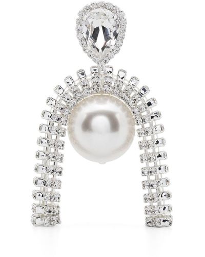 Magda Butrym Pearl-embellished Drop Earrings - White