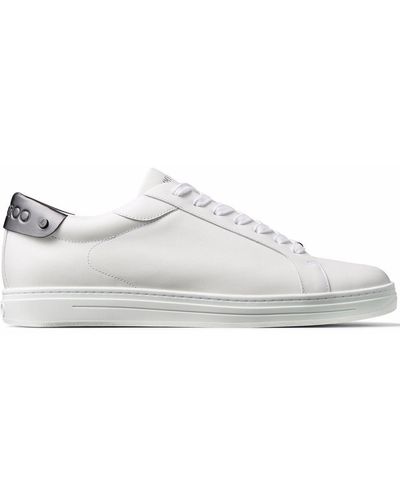 Jimmy Choo Rome/m V White/gunmetal 42 - ホワイト