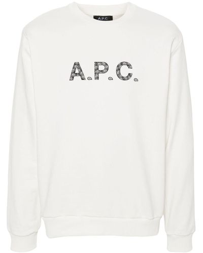 A.P.C. Timothy Cotton Sweatshirt - White
