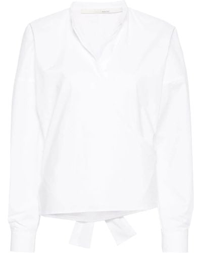 Tela Poplin Wrap Shirt - White