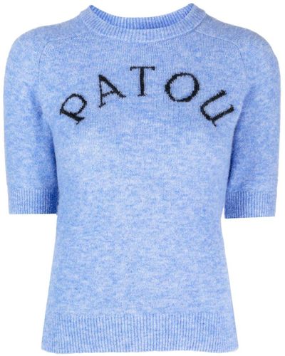 Patou Alpaca Wool-blend Sweater - Blue