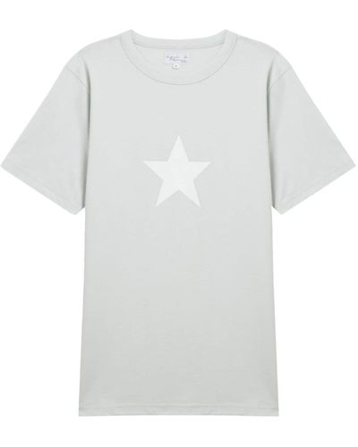 agnès b. Brando Star Cotton T-shirt - White