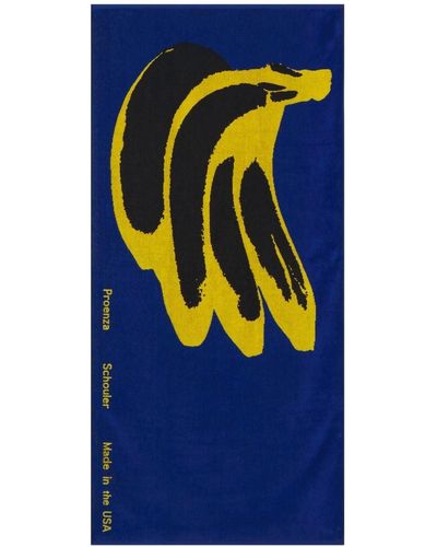 Proenza Schouler Banana Beach Towel - Blue