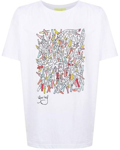 Amir Slama グラフィック Tシャツ - ホワイト