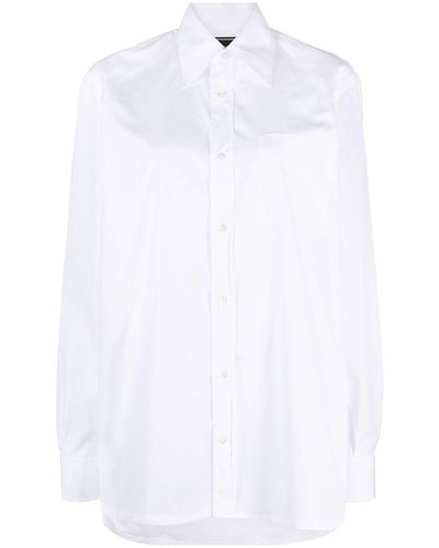 10 Corso Como Long-sleeve Cotton Shirt - White