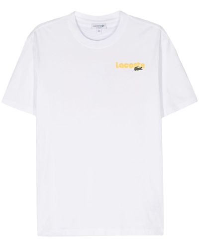 Lacoste Logo-print Cotton T-shirt - White
