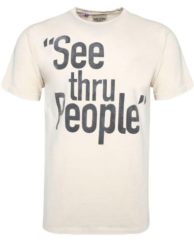 GALLERY DEPT. T-shirt en coton à texte imprimé - Blanc