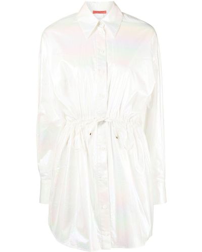 Manning Cartell Pearlescent Mini Shirt Dress - White
