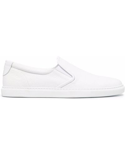 Corneliani Klassische Slip-On-Sneakers - Weiß