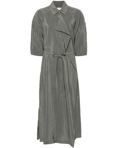 Lemaire Belted Shirt Dress - Grey
