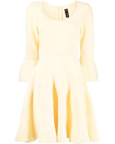 Needle & Thread Pretty Pointelle-knit Minidress - Yellow
