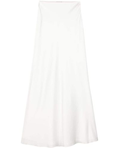Jonathan Simkhai Kiri Satin Skirt - White
