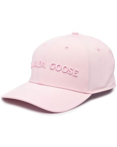Canada Goose Gorra con logo en relieve - Rosa