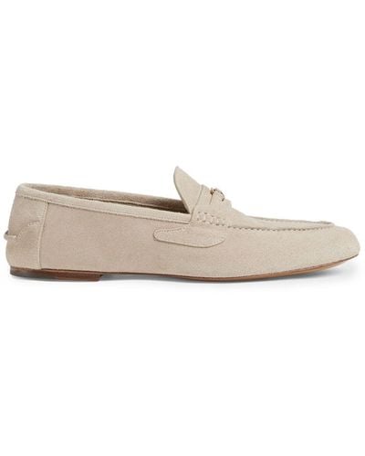 Gucci Suède Loafers - Wit