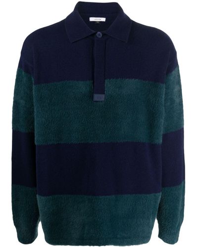 Eytys Stripe-pattern Merino-blend Sweater - Blue