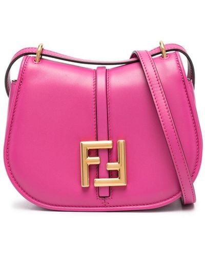 Fendi Small C'mon Leather Crossbody Bag - Pink