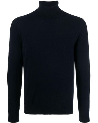Malo Roll-neck Cashmere Sweater - Blue