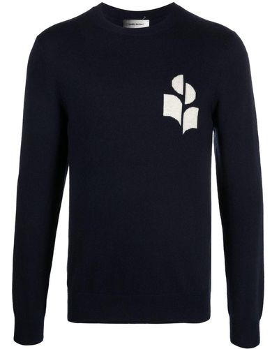 Isabel Marant Sweater Met Logoprint - Blauw